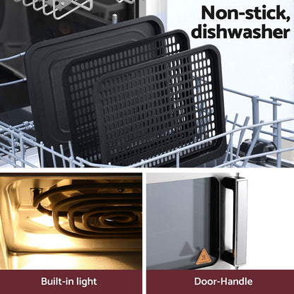 Devanti Air Fryer 13L LCD Fryers Oven