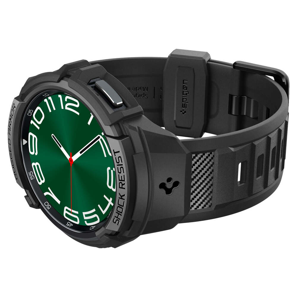 Spigen Galaxy Watch 6 Classic 47mm Rugged Armor Pro Band Case (Black)