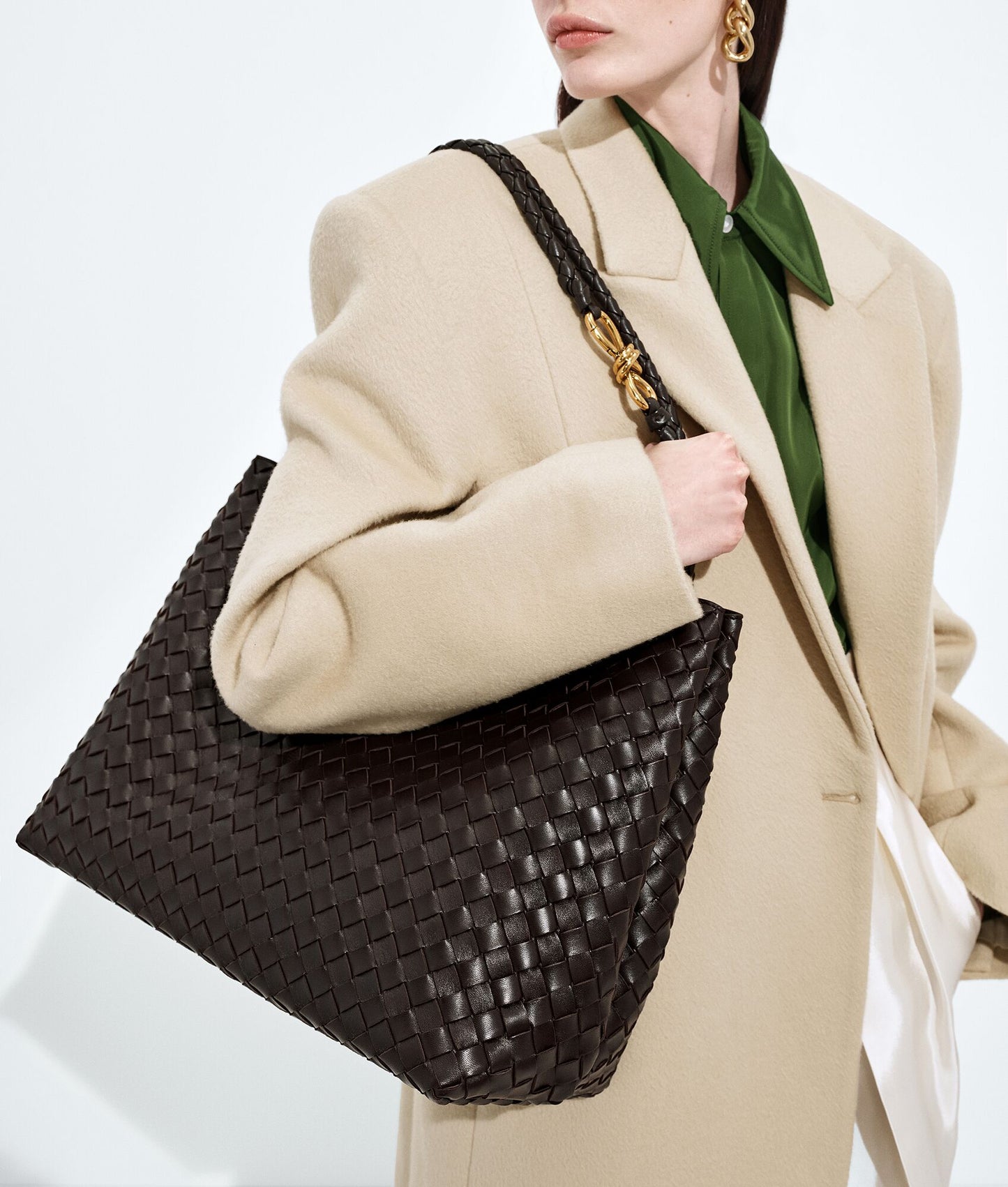 Bottega Veneta Large Andiamo in Fondant