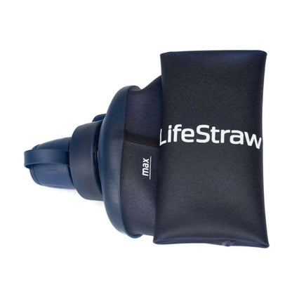 LifeStraw Peak Collapsible Squeeze Bottle with Filter 650ml Mountain Blue