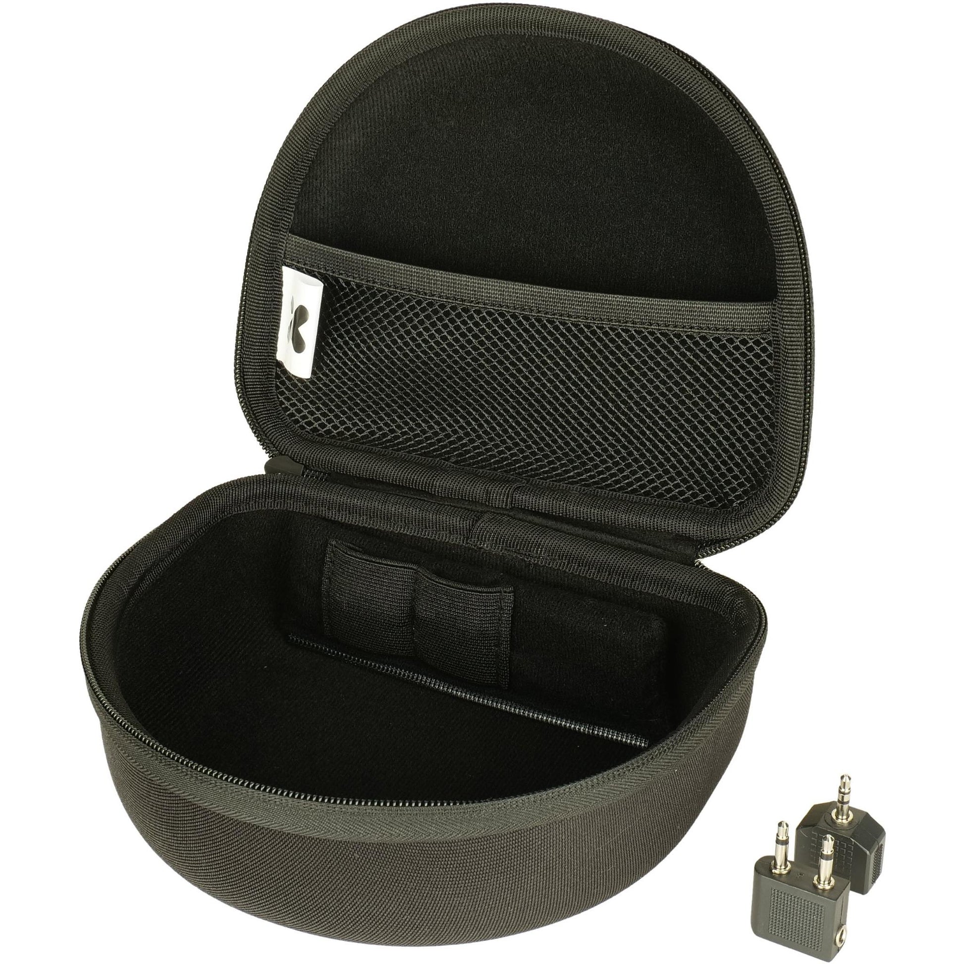 XCD Headphone Case with Airline Adapter & Splitter