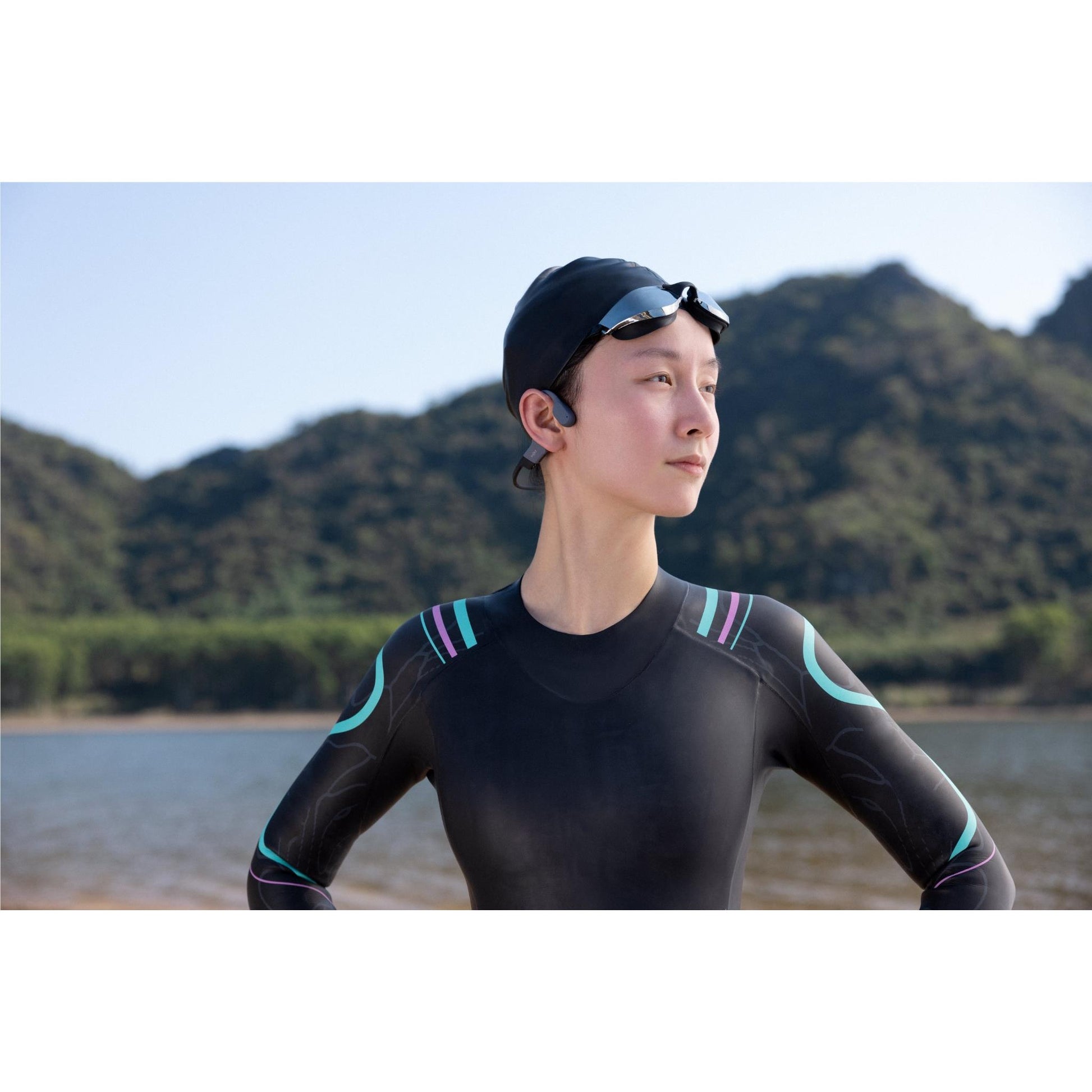 Shokz OpenSwim Pro Open-Ear Headphones (Black/Grey)
