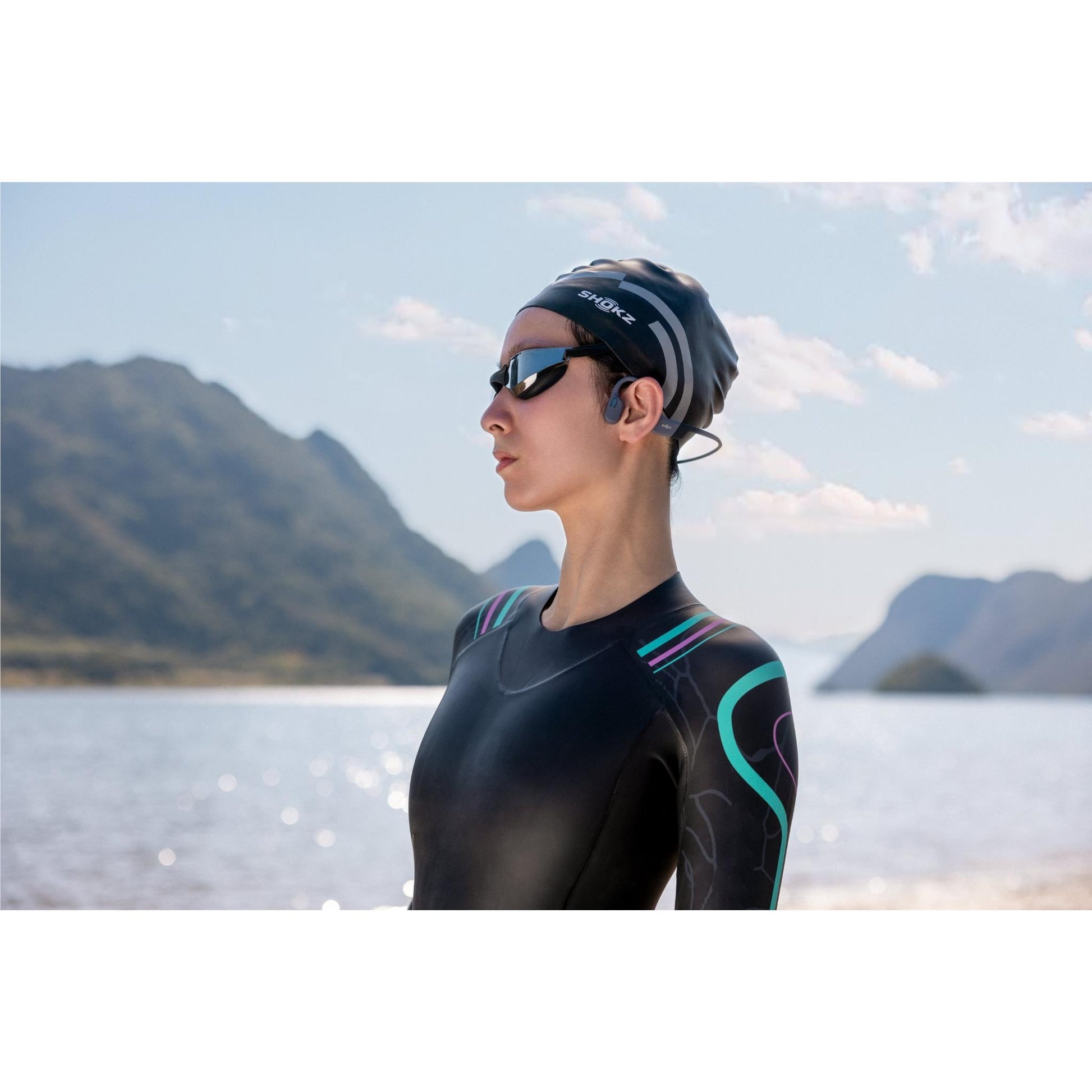 Shokz OpenSwim Pro Open-Ear Headphones (Black/Grey)