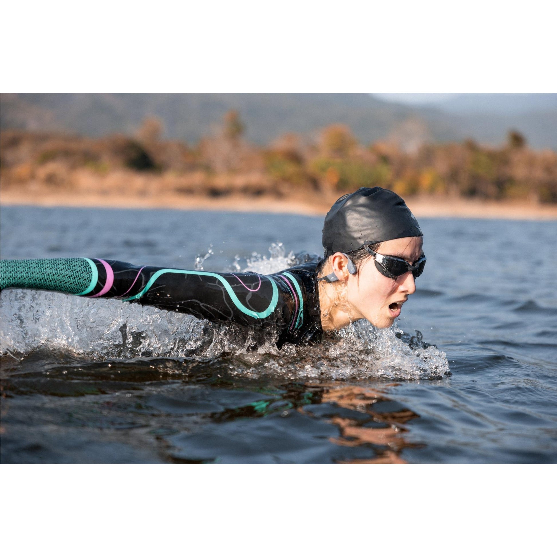 Shokz OpenSwim Pro Open-Ear Headphones (Black/Grey)
