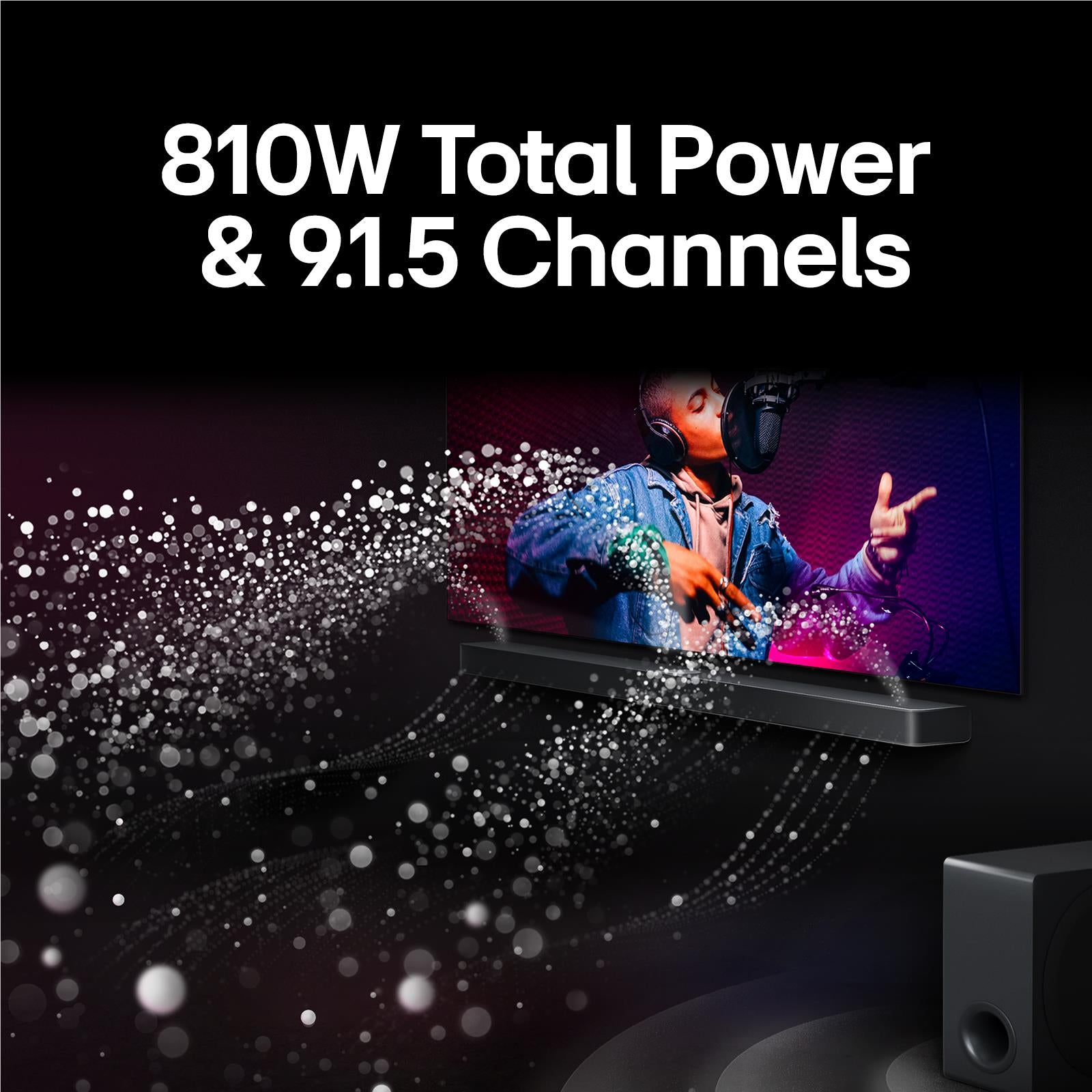 LG S95TR 810W 9.1.5 Channel Soundbar with Dolby Atmos