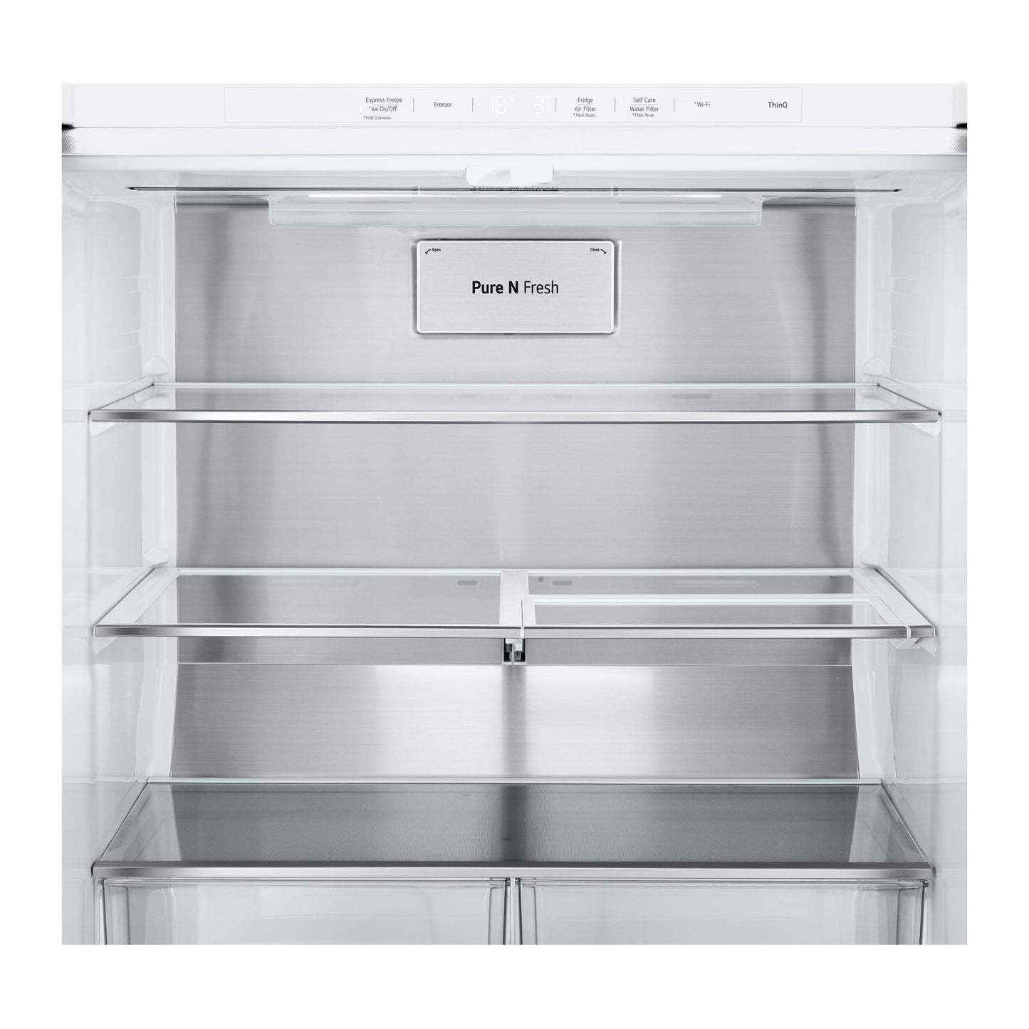 LG GF-L500MWH 506L Slim French Door Fridge (Matte White)