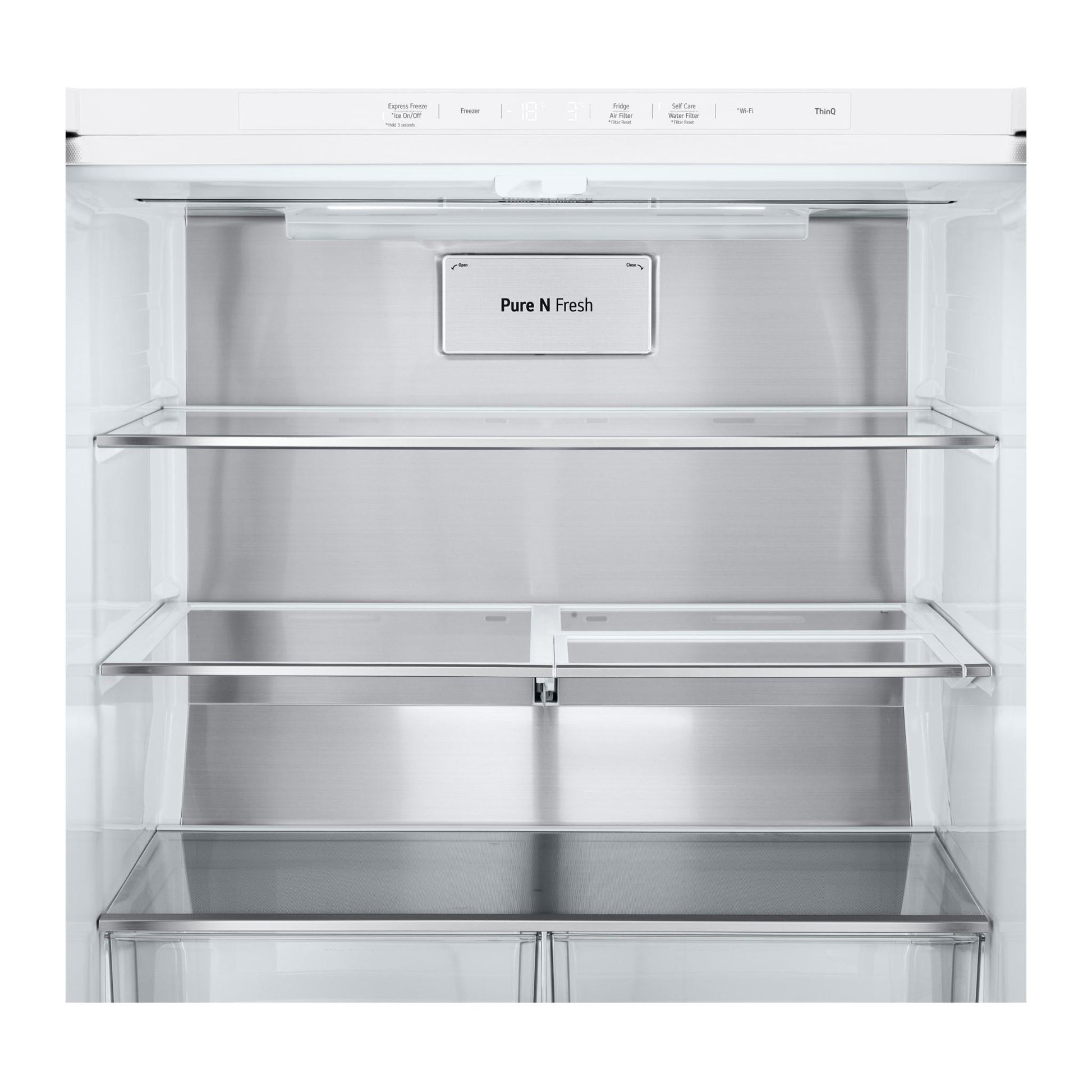 LG GF-L500MWH 506L Slim French Door Fridge (Matte White)