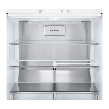 LG GF-L500MWH 506L Slim French Door Fridge (Matte White)