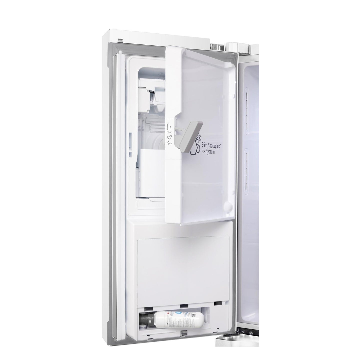 LG GF-L500MWH 506L Slim French Door Fridge (Matte White)