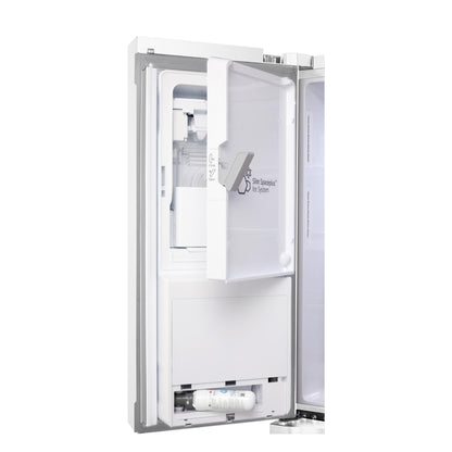 LG GF-L500MWH 506L Slim French Door Fridge (Matte White)