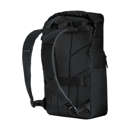 Wenger UrbanOne Roll-Top Laptop Recycled PET Polyester Backpack Black 15.6in