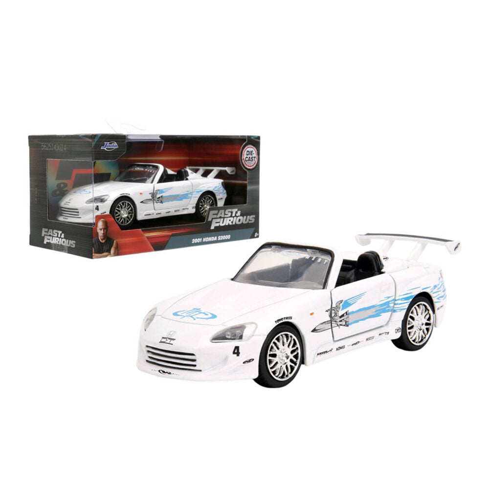 Jada 1:32 Scale Fast & Furious 2001 Honda S2000 White Diecast Vehicle Model