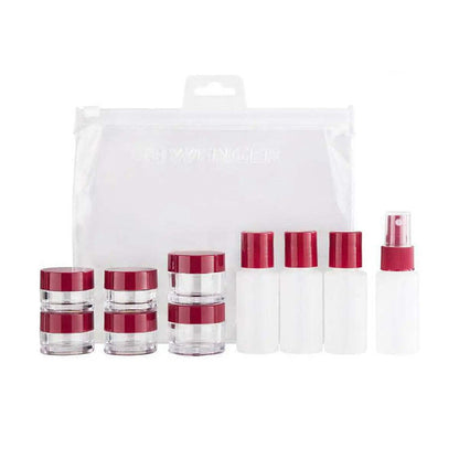 Wenger 10 Piece Travel Bottle Set - Clear