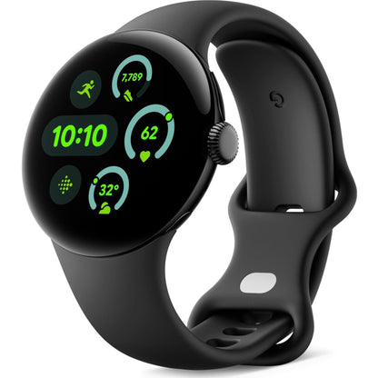 Google Pixel Watch 3 Wi-Fi 41mm ( Matte Black with Obsidian Active Band)