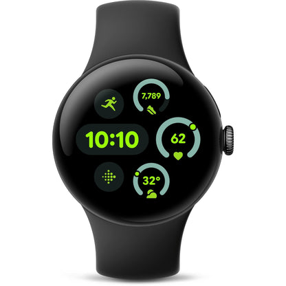Google Pixel Watch 3 Wi-Fi 41mm ( Matte Black with Obsidian Active Band)