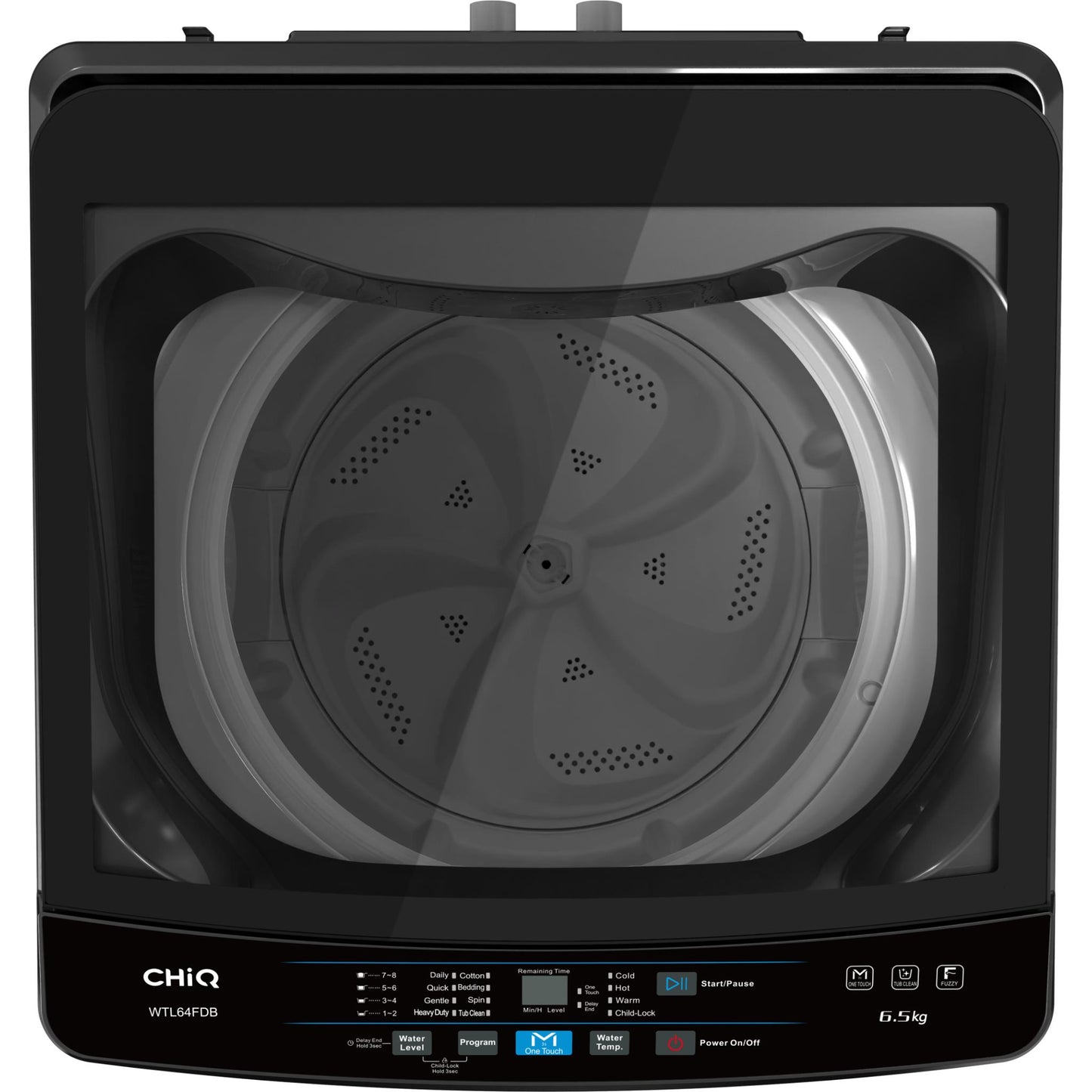 CHiQ WTL64FDB 6.5kg Top Load Washer (Black)