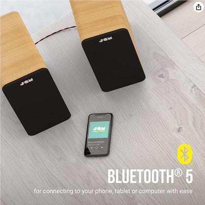 Jam Bluetooth Bookshelf Speakers (Wood)