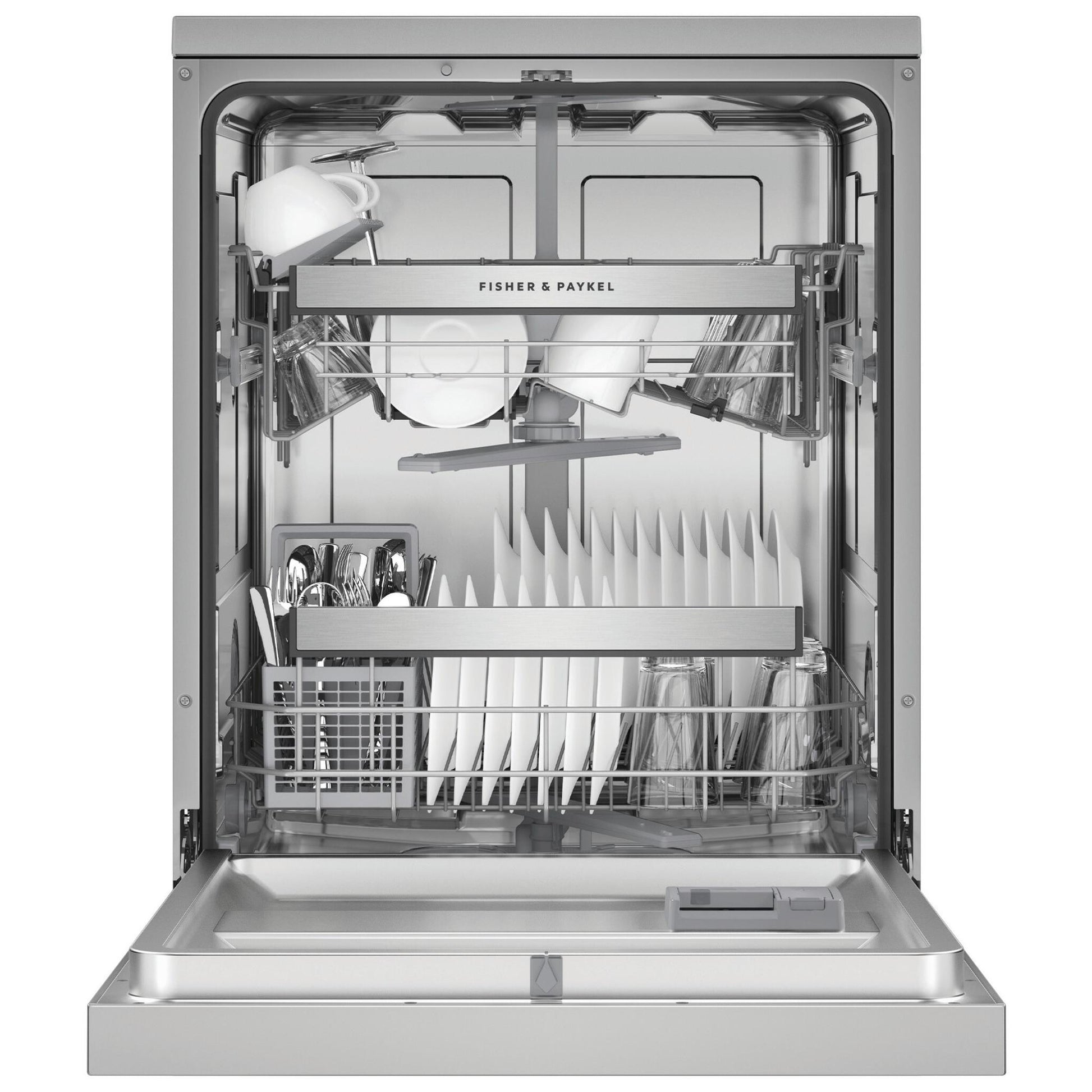Fisher & Paykel DW60FC2X3 15-Place Setting Freestanding Dishwasher (Stainless Steel)