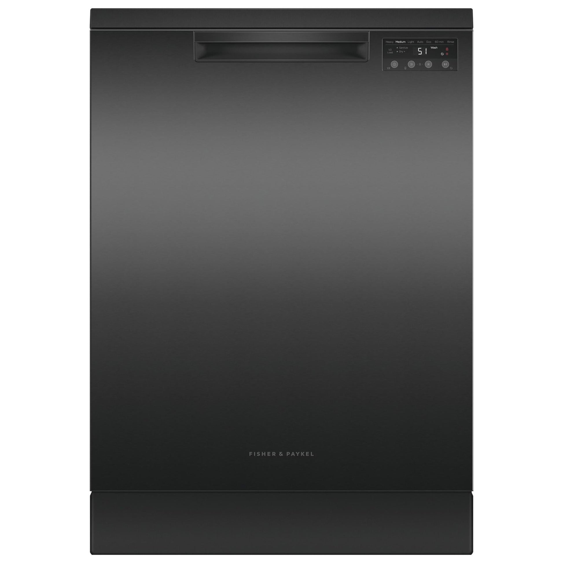 Fisher & Paykel DW60FC1B2 15-Place Setting Freestanding Dishwasher (Black Stainless Steel)