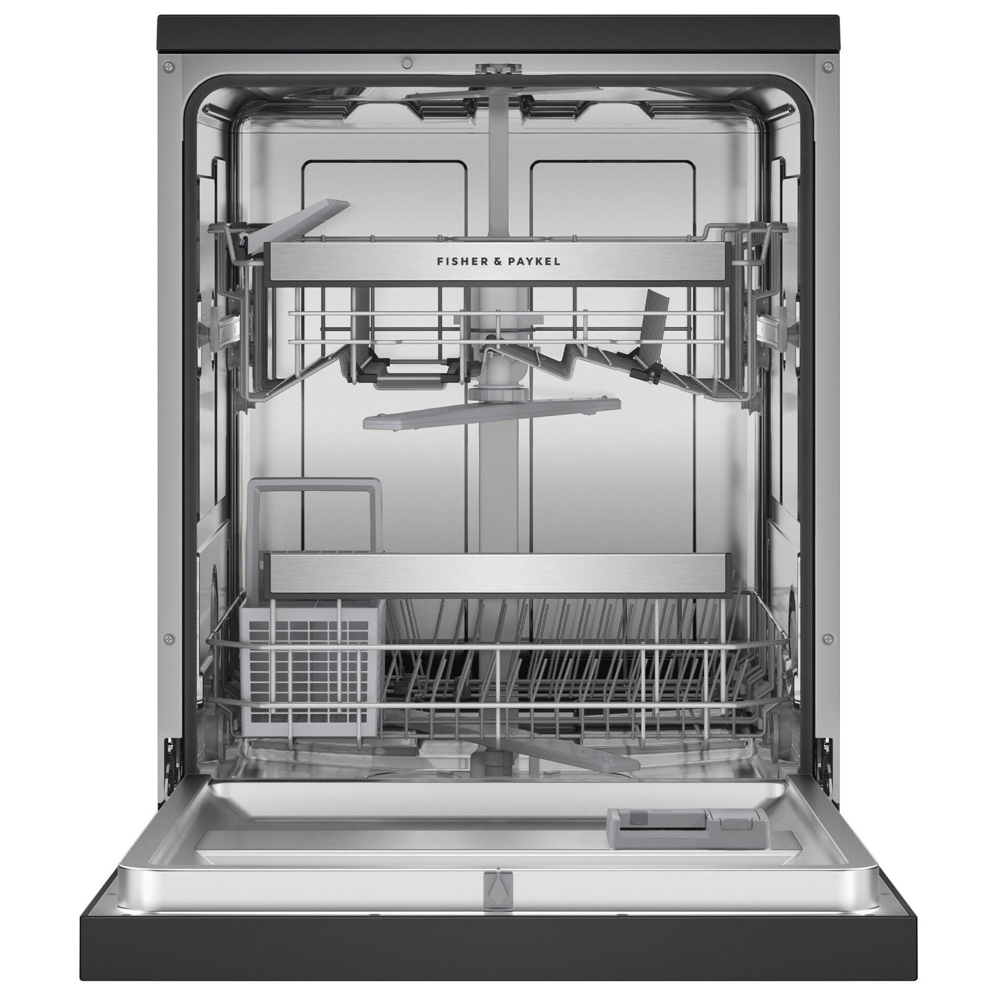 Fisher & Paykel DW60FC1B2 15-Place Setting Freestanding Dishwasher (Black Stainless Steel)