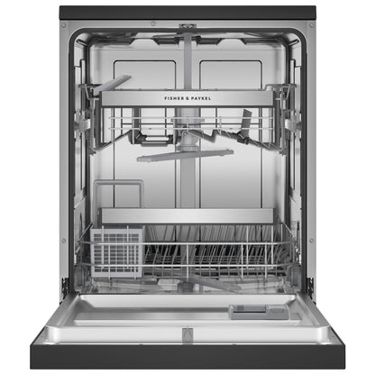Fisher & Paykel DW60FC1B2 15-Place Setting Freestanding Dishwasher (Black Stainless Steel)