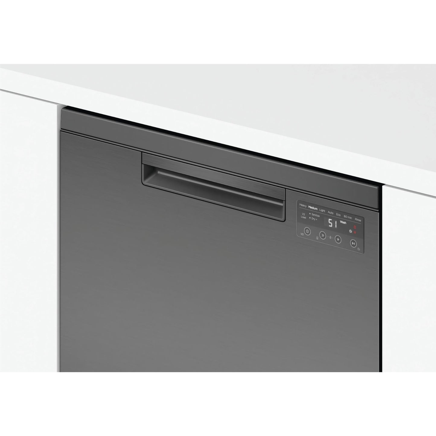 Fisher & Paykel DW60FC1B2 15-Place Setting Freestanding Dishwasher (Black Stainless Steel)