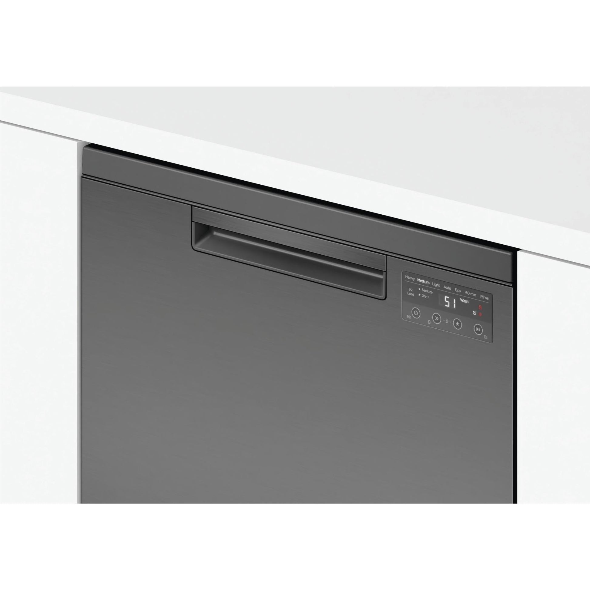 Fisher & Paykel DW60FC1B2 15-Place Setting Freestanding Dishwasher (Black Stainless Steel)
