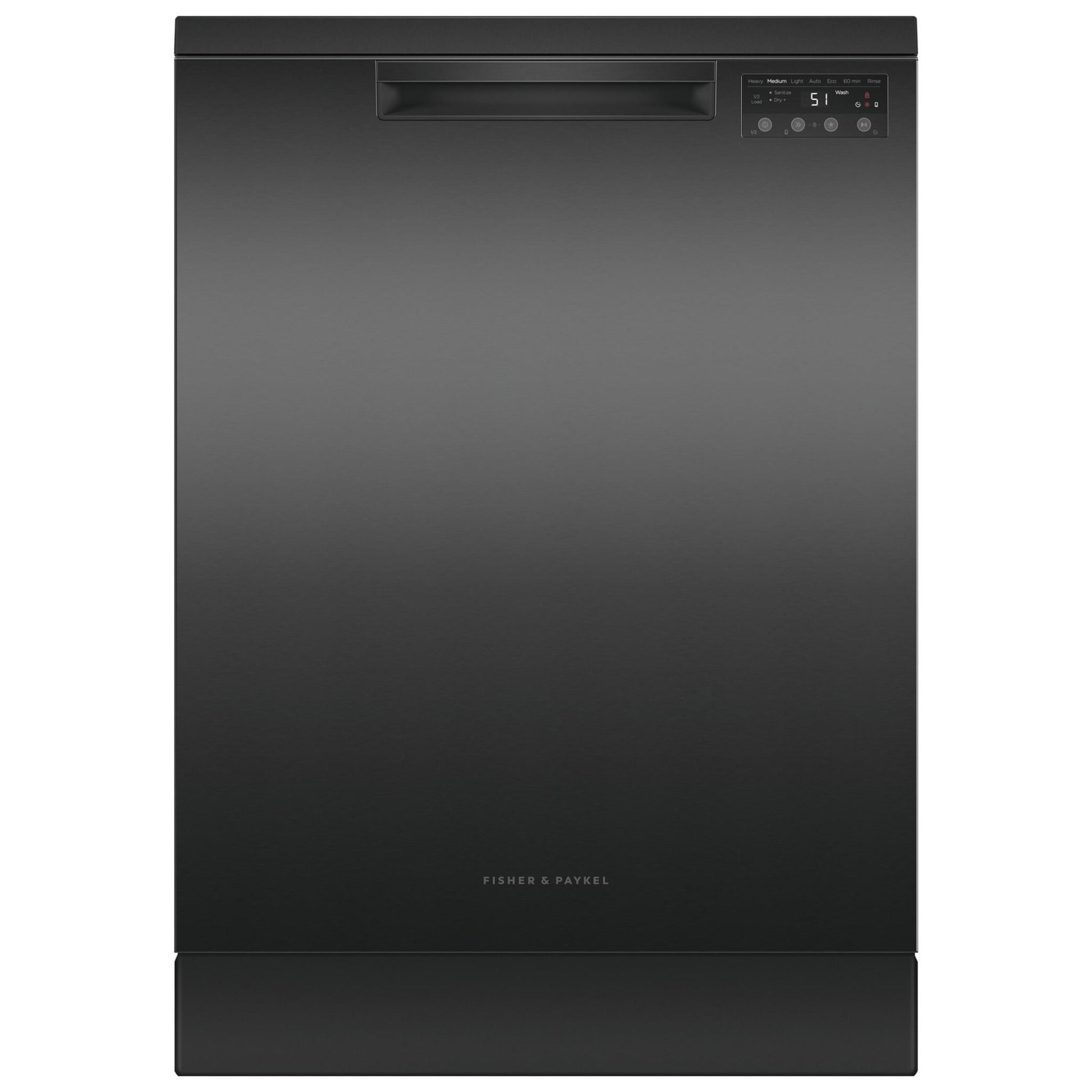 Fisher & Paykel DW60FC2B2 15-Place Setting Freestanding Dishwasher (Black Stainless Steel)