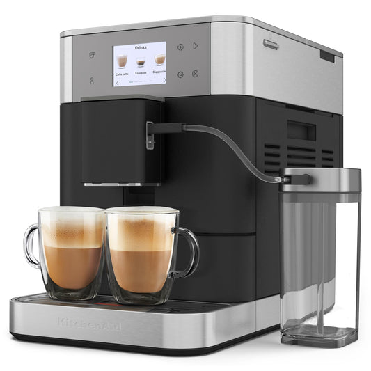 KitchenAid KF7 Fully Automatic Espresso Machine with Milk Container (Cast Iron)