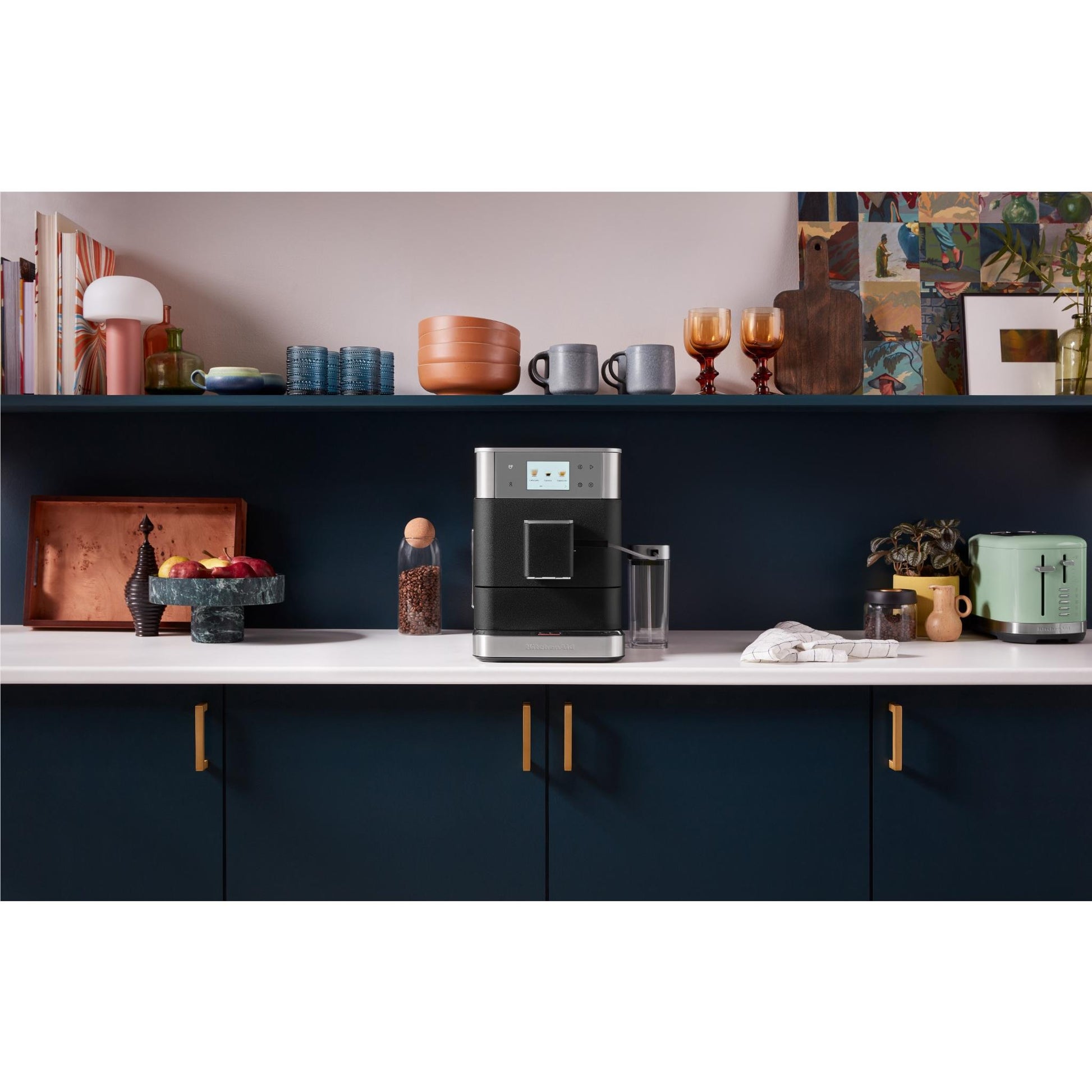 KitchenAid KF7 Fully Automatic Espresso Machine with Milk Container (Cast Iron)