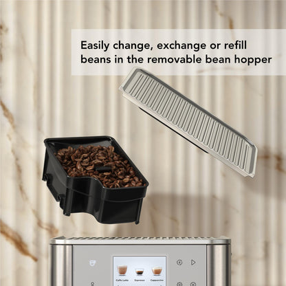 KitchenAid KF7 Fully Automatic Espresso Machine with Milk Container (Porcelain)