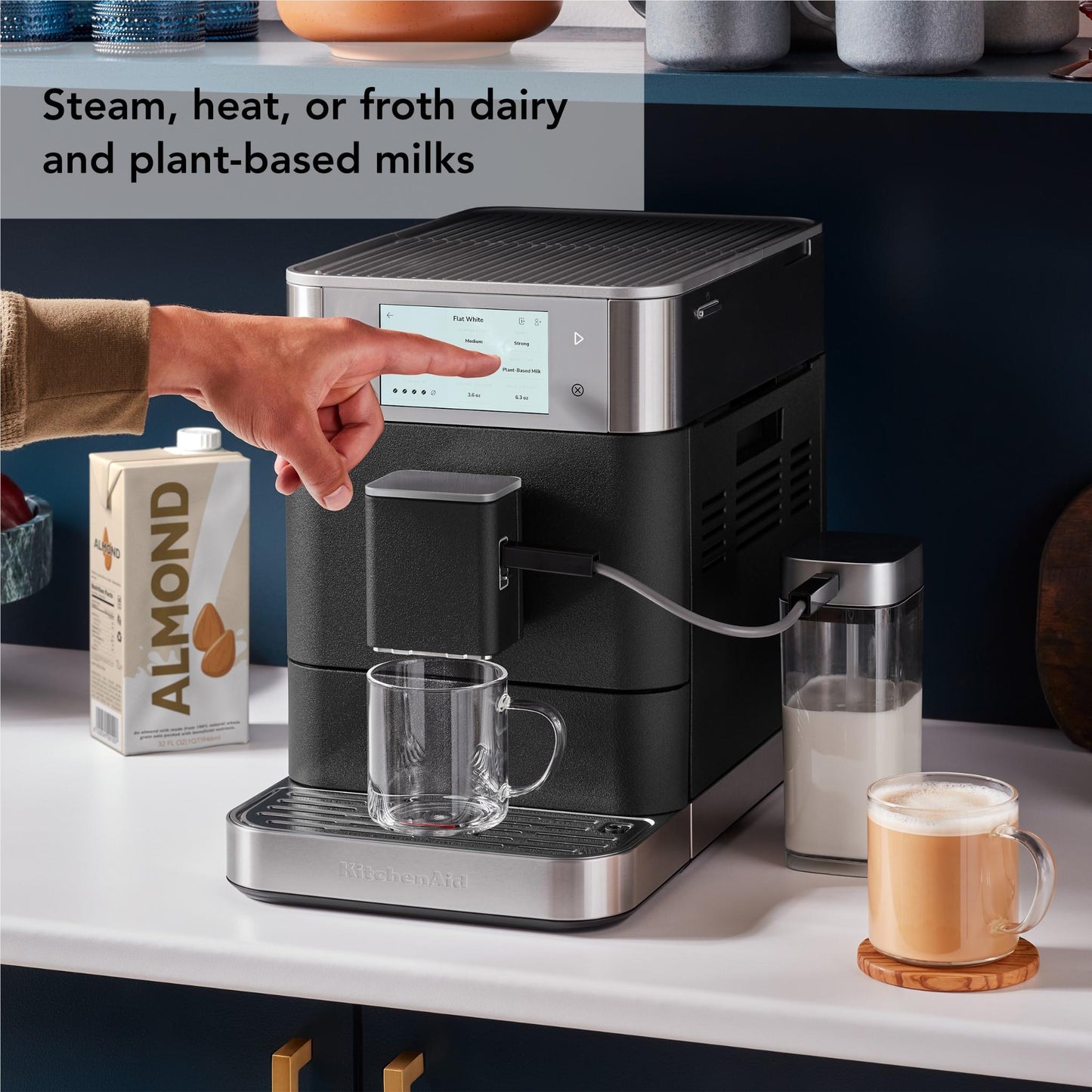 KitchenAid KF8 Fully Automatic Espresso Machine with Milk Container (Cast Iron)