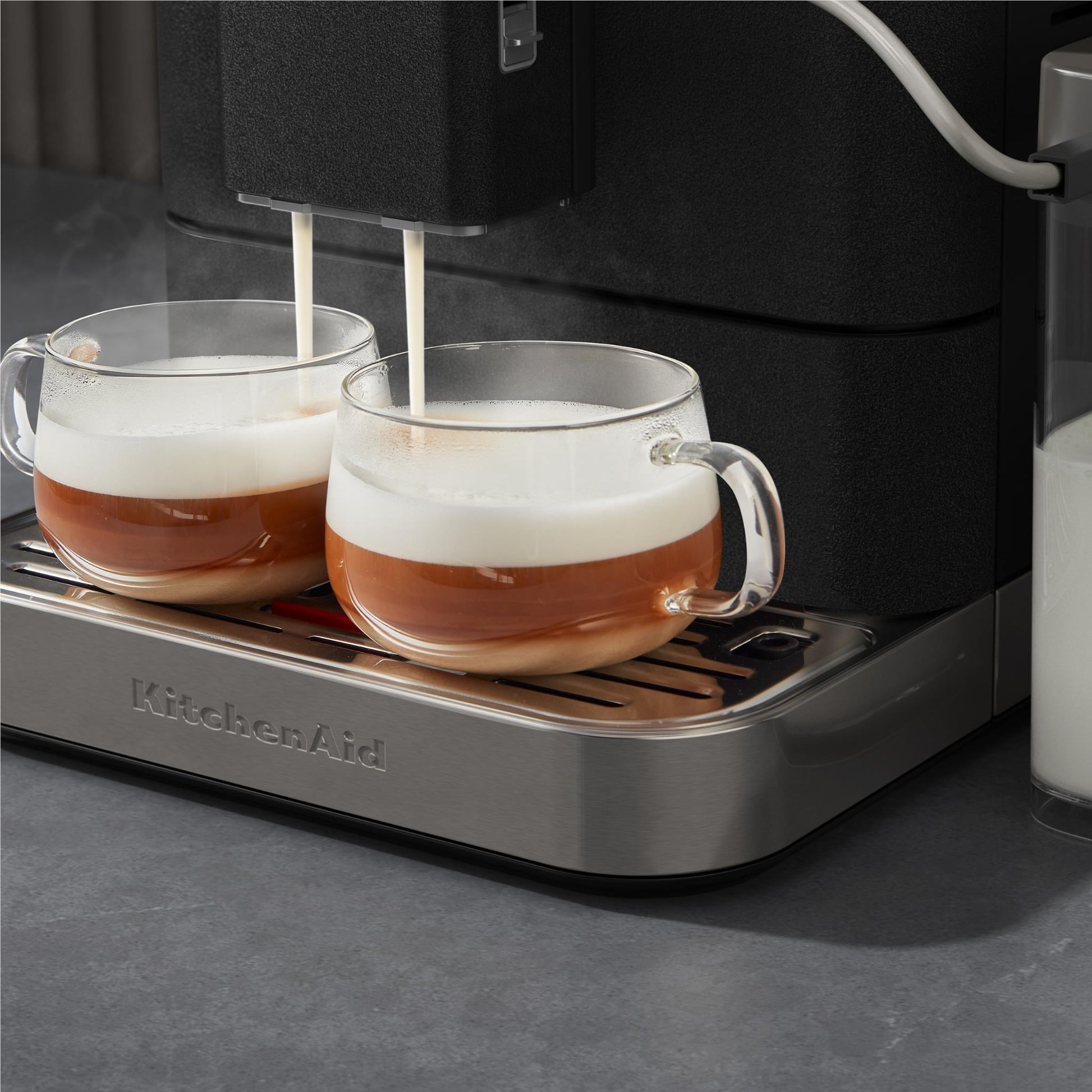 KitchenAid KF8 Fully Automatic Espresso Machine with Milk Container (Cast Iron)