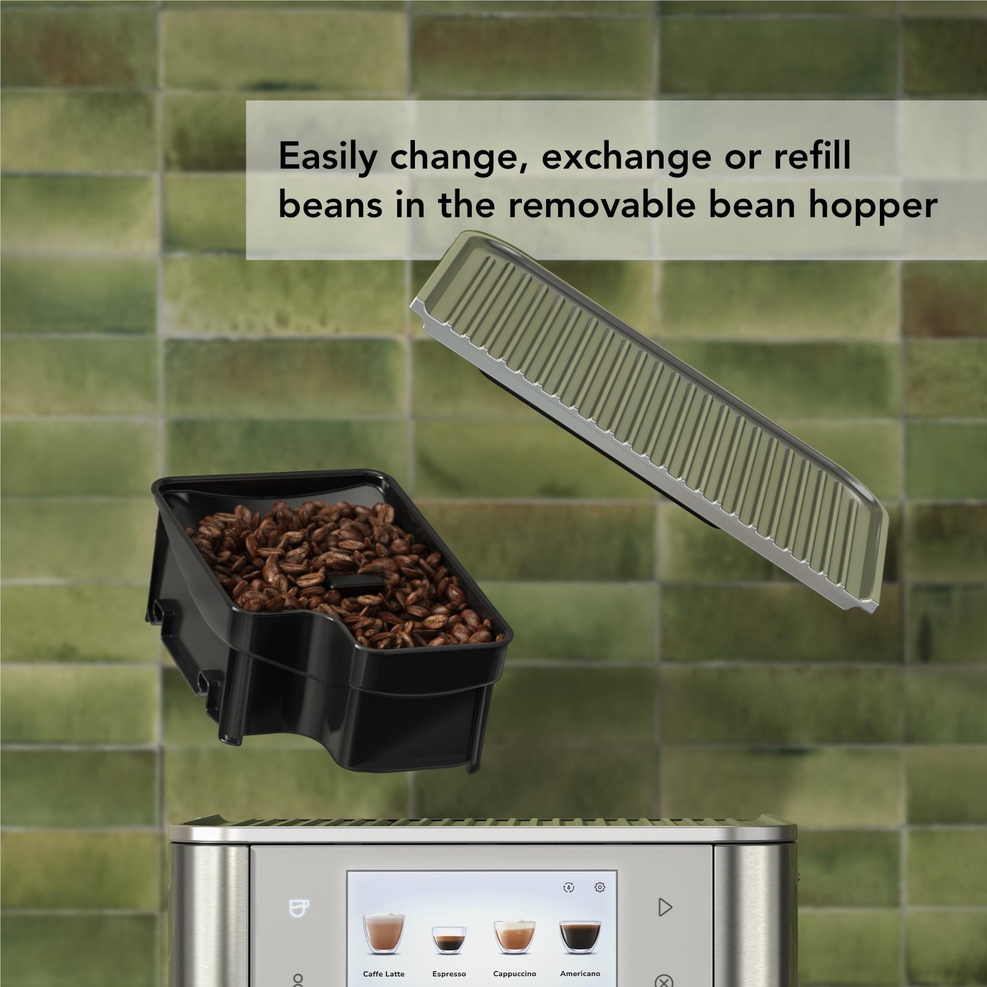 KitchenAid KF8 Fully Automatic Espresso Machine with Milk Container (Juniper)