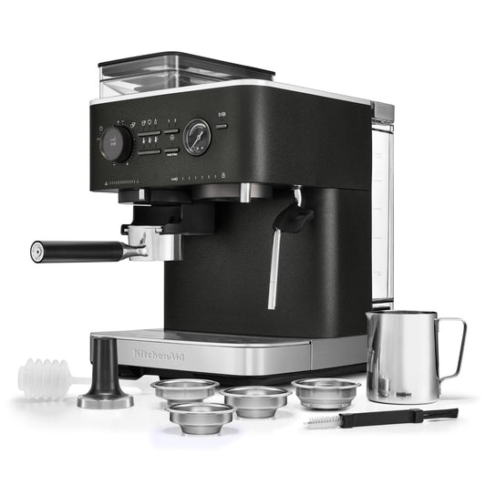 KitchenAid KES6551 Semi Automatic Espresso Machine with Burr Grinder (Cast Iron)
