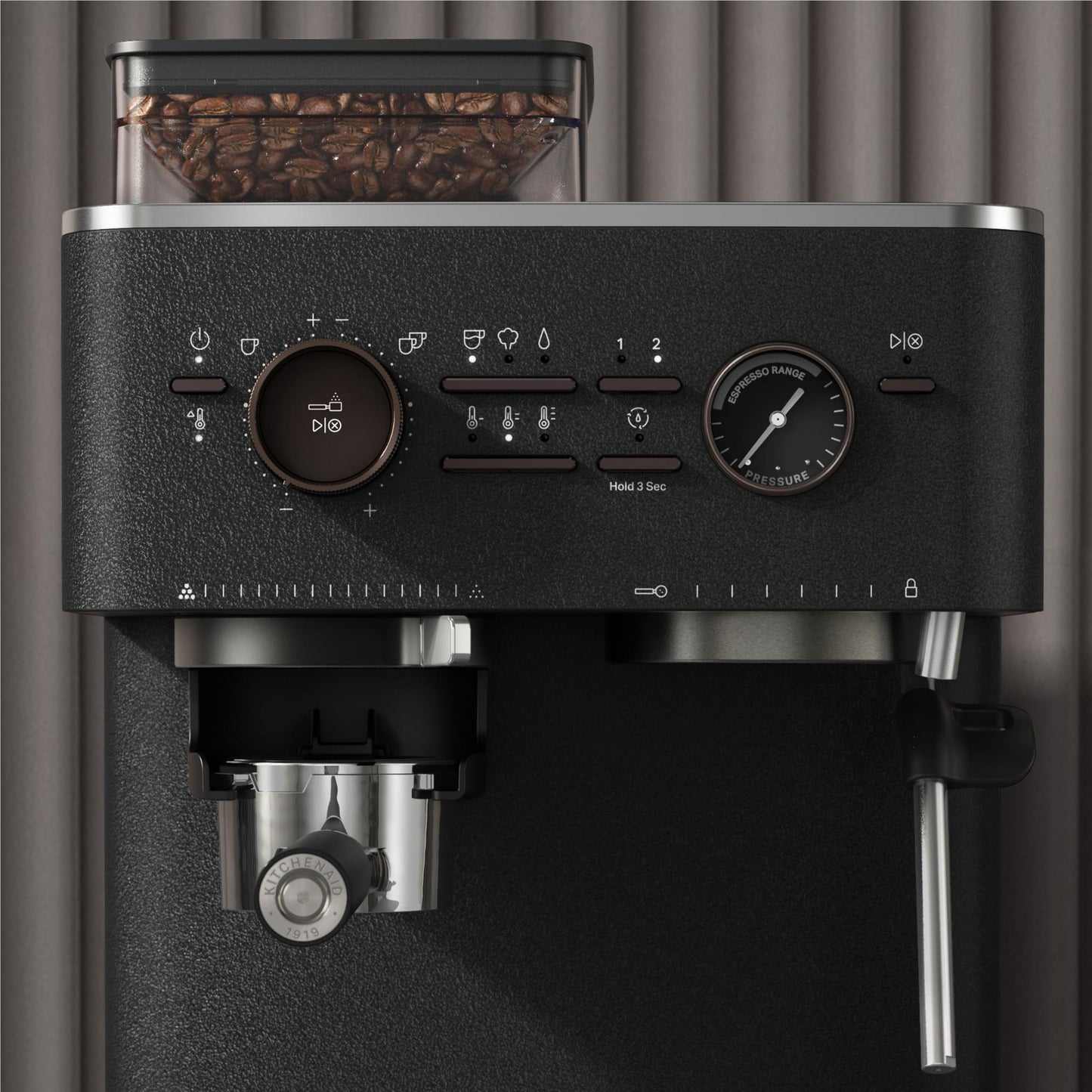 KitchenAid KES6551 Semi Automatic Espresso Machine with Burr Grinder (Cast Iron)