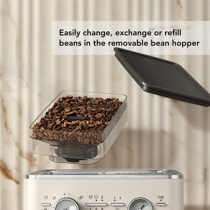 KitchenAid KES6551 Semi Automatic Espresso Machine with Burr Grinder (Porcelain)