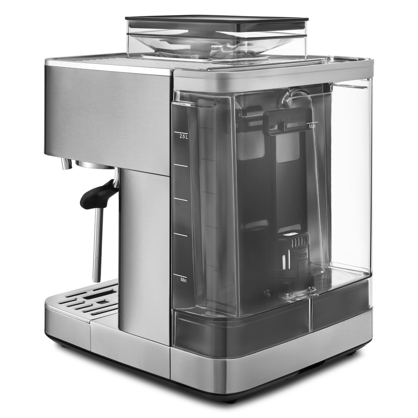 KitchenAid KES6551 Semi Automatic Espresso Machine with Burr Grinder (Steel)