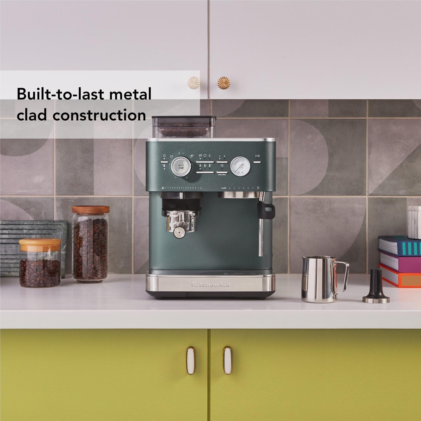 KitchenAid KES6551 Semi Automatic Espresso Machine with Burr Grinder (Juniper)