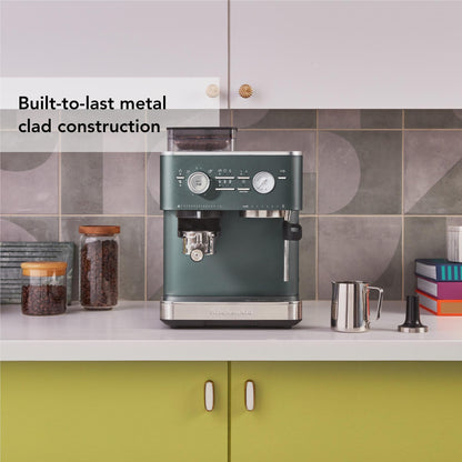 KitchenAid KES6551 Semi Automatic Espresso Machine with Burr Grinder (Juniper)