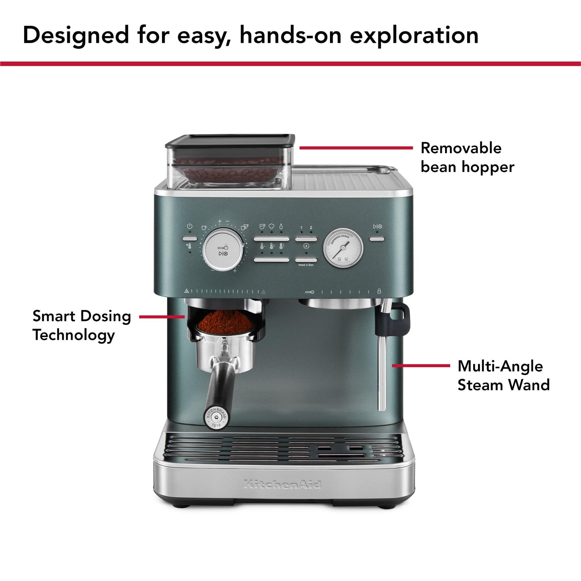 KitchenAid KES6551 Semi Automatic Espresso Machine with Burr Grinder (Juniper)