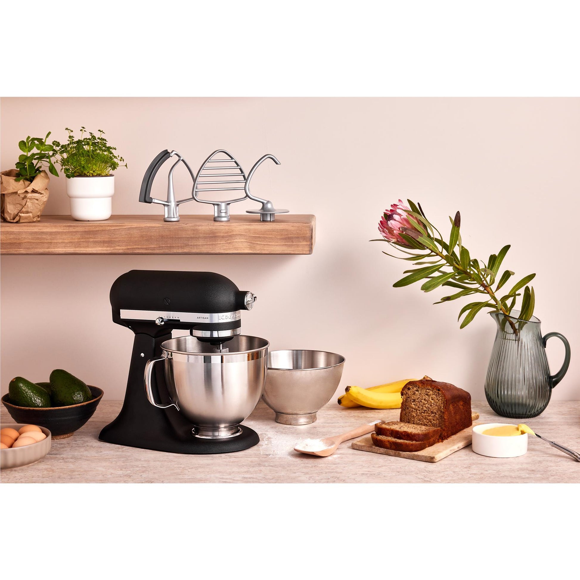 KitchenAid KSM195 4.7L Artisan Stand Mixer (Iron)