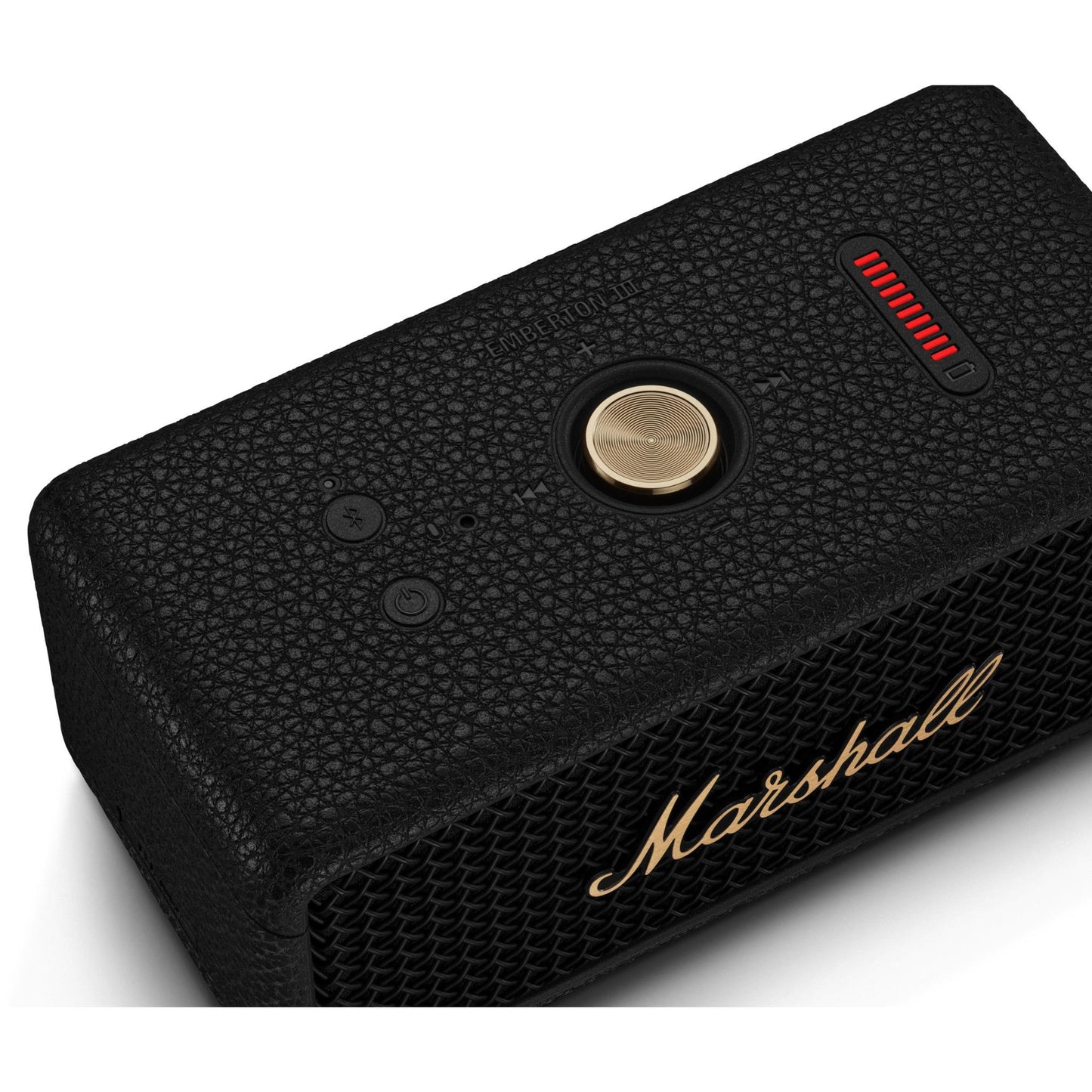 Marshall Emberton III Portable Bluetooth Speaker (Black & Brass)