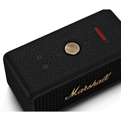 Marshall Emberton III Portable Bluetooth Speaker (Black & Brass)