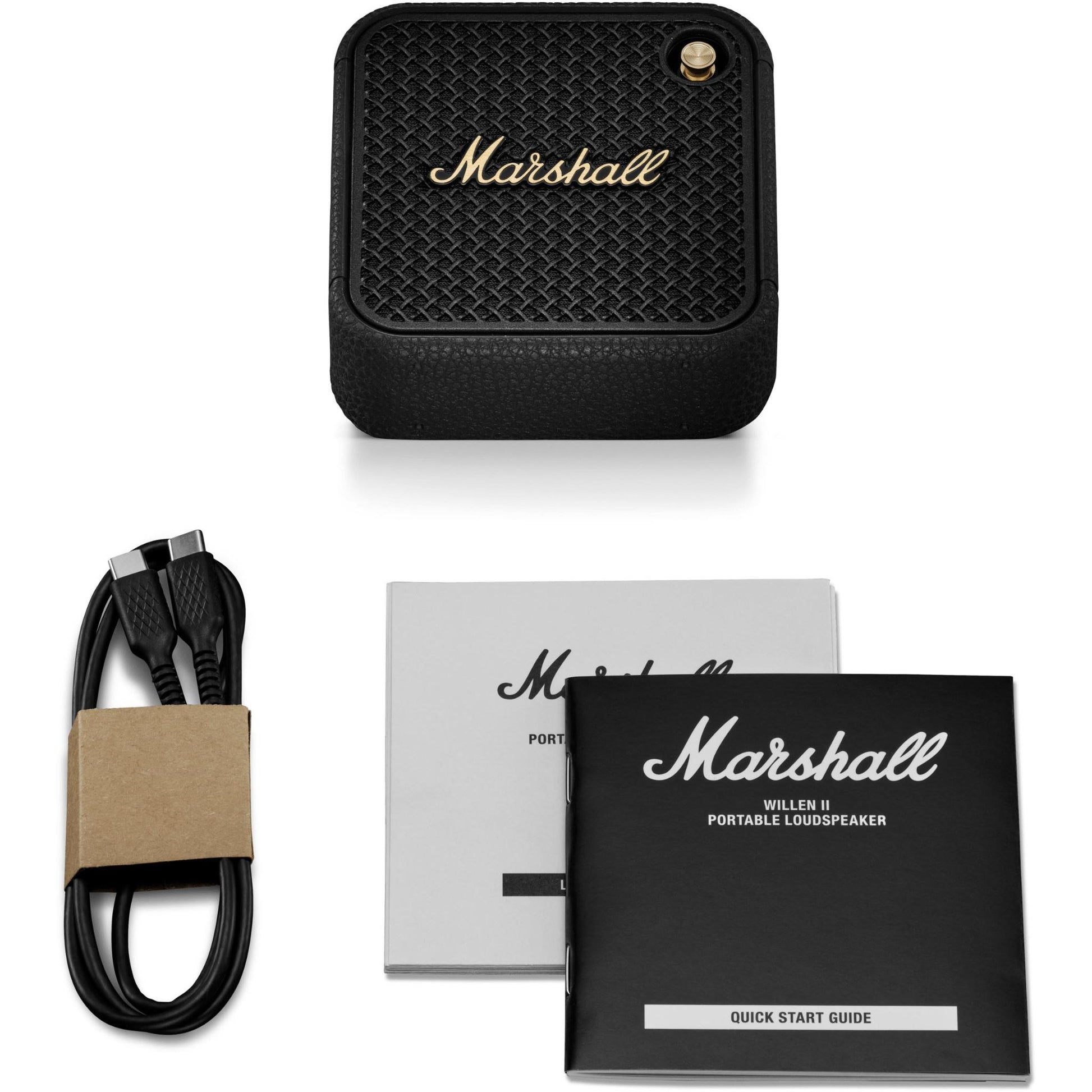 Marshall Willen II Portable Bluetooth Speaker (Black & Brass)
