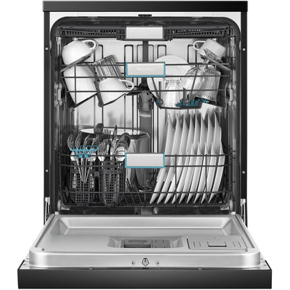 Hisense HSAP16FB 16-Place Setting Freestanding Dishwasher (Black Steel)