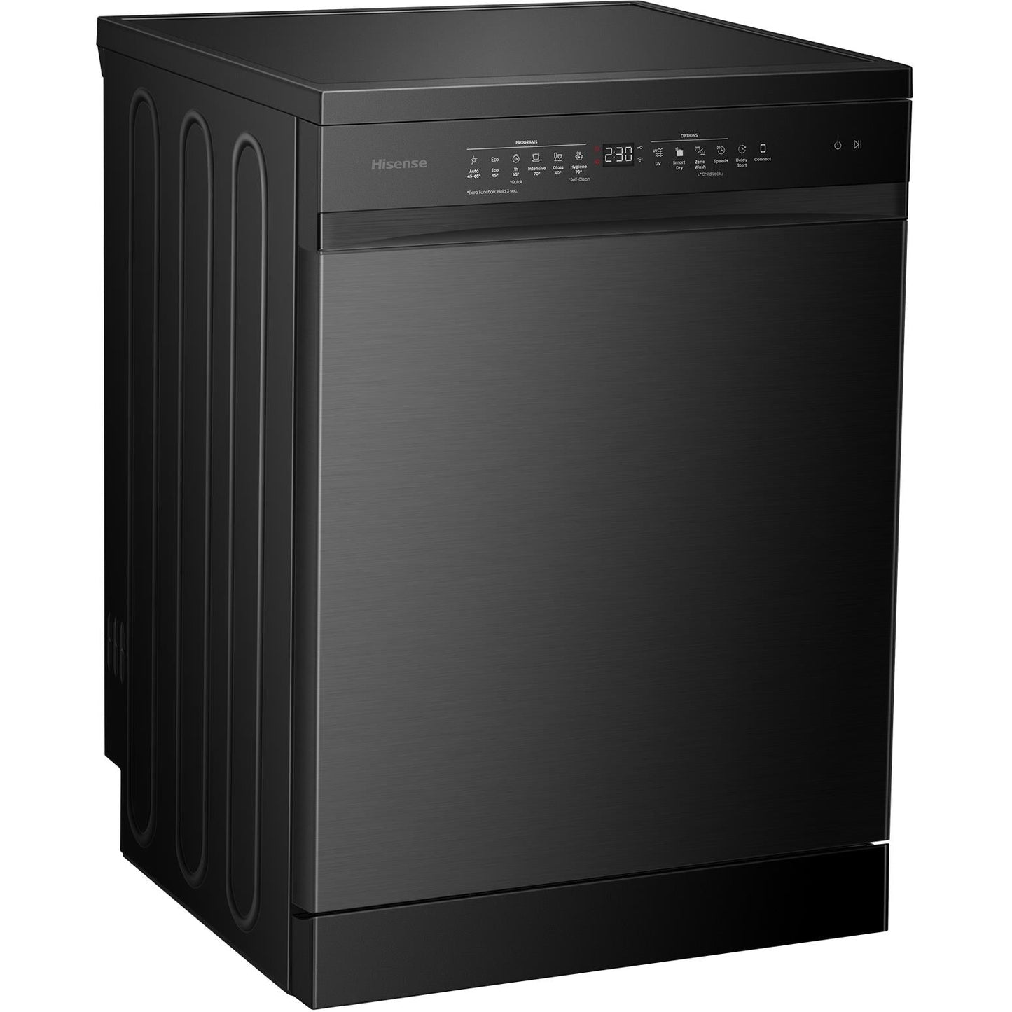 Hisense HSAP16FB 16-Place Setting Freestanding Dishwasher (Black Steel)