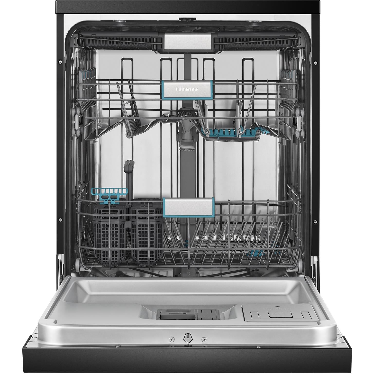 Hisense HSAP16FB 16-Place Setting Freestanding Dishwasher (Black Steel)