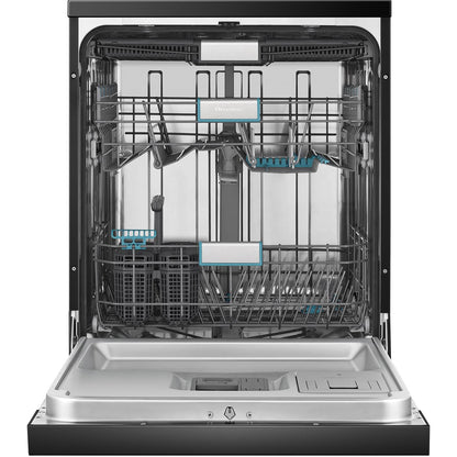 Hisense HSAP16FB 16-Place Setting Freestanding Dishwasher (Black Steel)