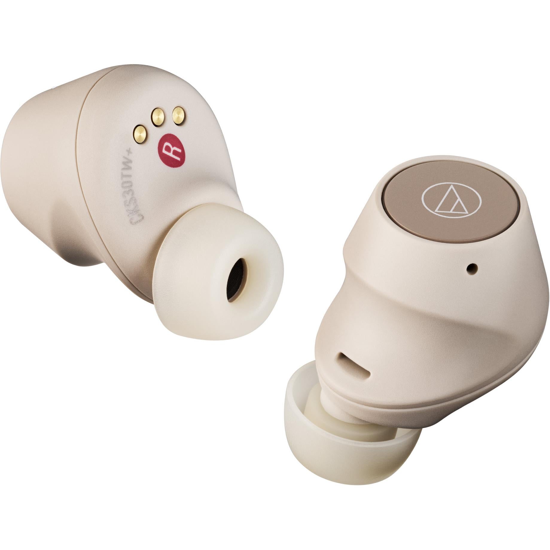 Audio-Technica ATH-CKS30TW TWS Noise Cancelling In-Ear Headphones (Beige)